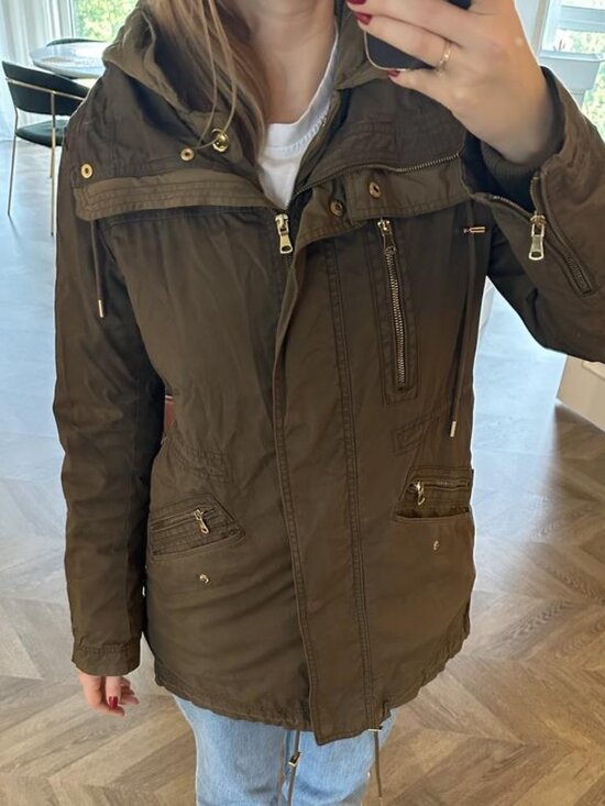 Zara Jackets & Blazers - Zara Dark Brown Hooded Utility Jacket